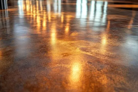 Copper metallic surface in close detail